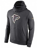 Men's Atlanta Falcons Nike Championship Drive Gold Collection Hybrid Fleece Performance Hoodie Charcoal FengYun,baseball caps,new era cap wholesale,wholesale hats